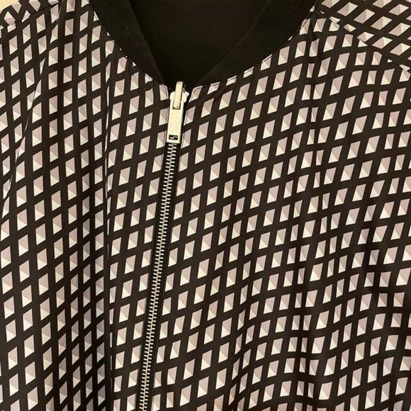 COS Reversible zip-up jacket|B& W Geo Pattern Sz S - Picture 6 of 11